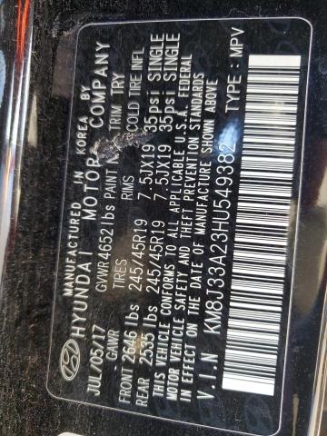 Photo 12 VIN: KM8J33A23HU549382 - HYUNDAI TUCSON 