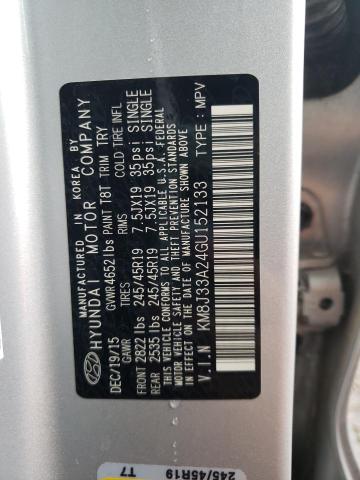 Photo 9 VIN: KM8J33A24GU152133 - HYUNDAI TUCSON LIM 