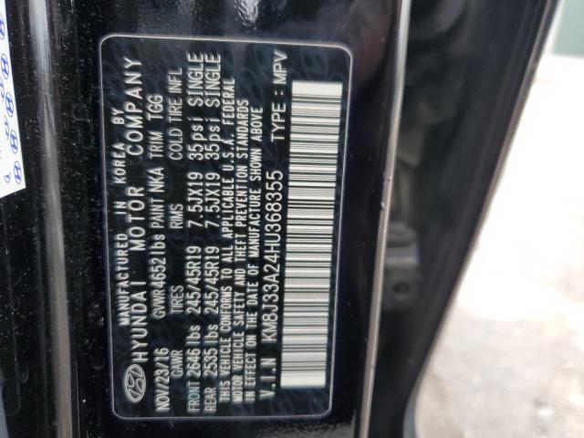 Photo 12 VIN: KM8J33A24HU368355 - HYUNDAI TUCSON 