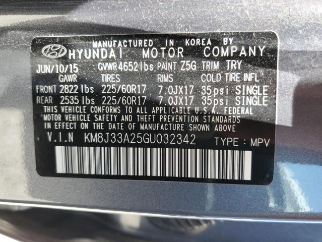 Photo 11 VIN: KM8J33A25GU032342 - HYUNDAI TUCSON LIM 