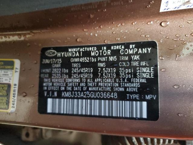 Photo 11 VIN: KM8J33A25GU036648 - HYUNDAI TUCSON LIM 