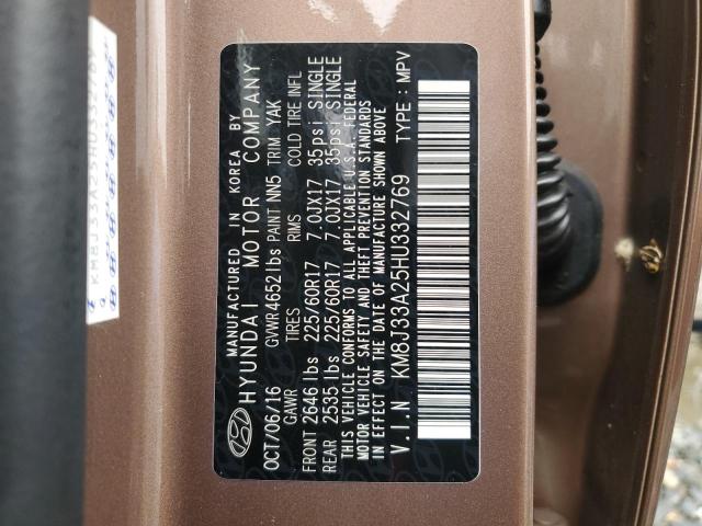 Photo 12 VIN: KM8J33A25HU332769 - HYUNDAI TUCSON LIM 