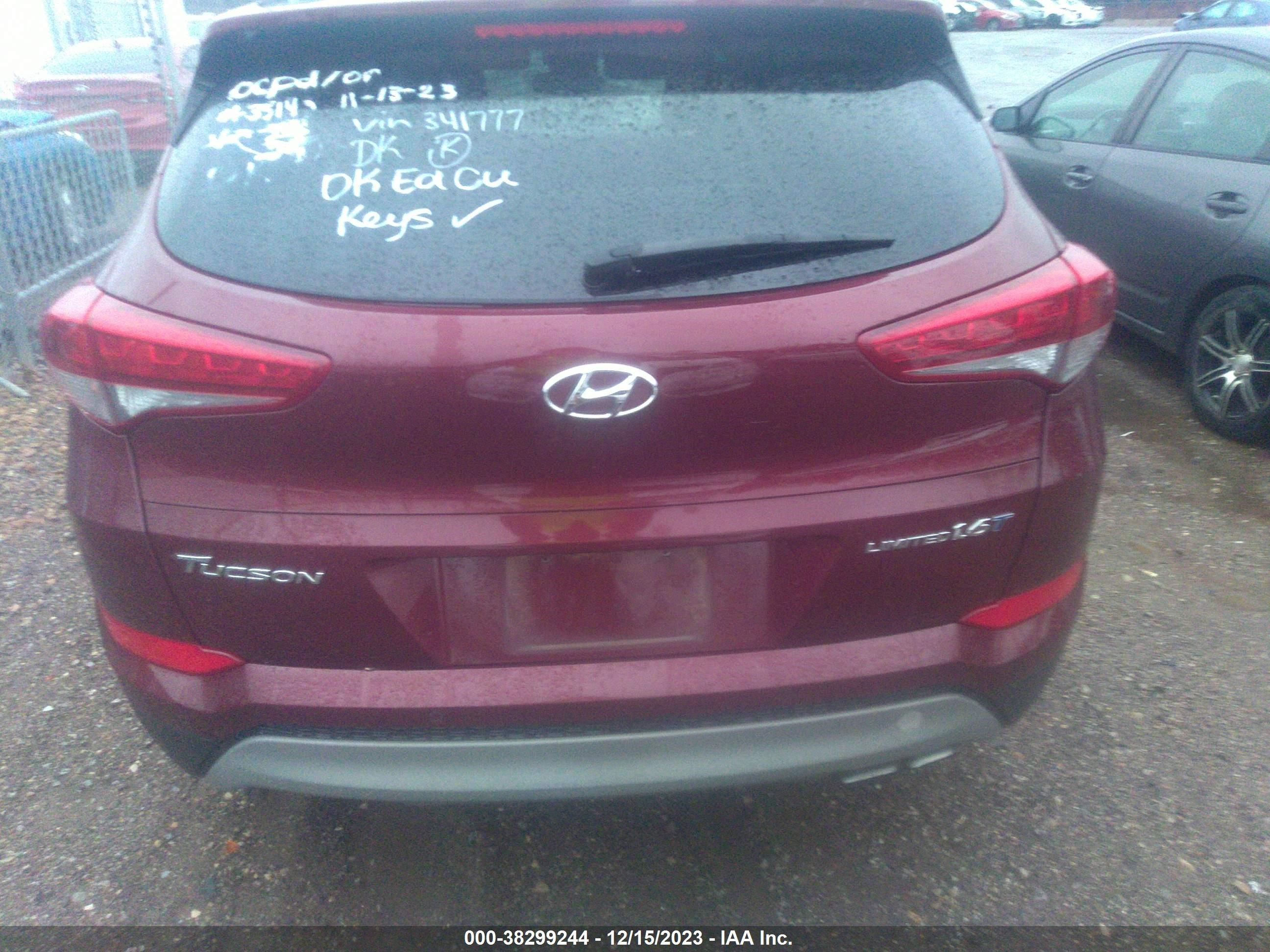 Photo 16 VIN: KM8J33A25HU341777 - HYUNDAI TUCSON 