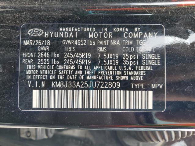 Photo 12 VIN: KM8J33A25JU722809 - HYUNDAI TUCSON VAL 