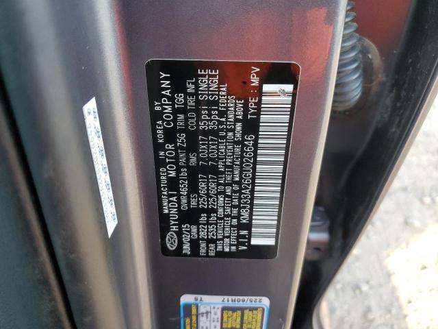 Photo 11 VIN: KM8J33A26GU026646 - HYUNDAI TUCSON LIM 