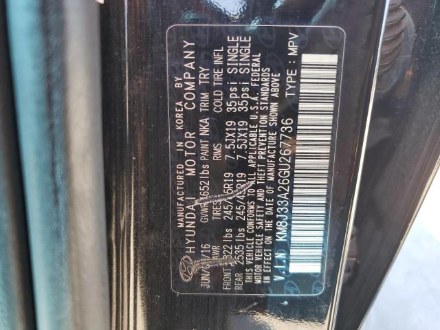 Photo 12 VIN: KM8J33A26GU267736 - HYUNDAI TUCSON LIM 