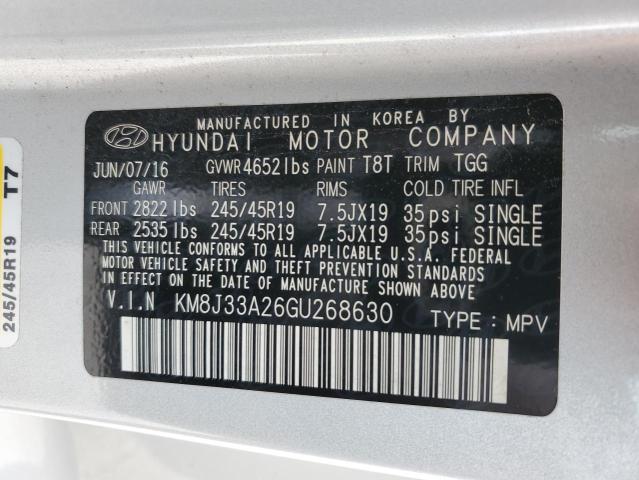 Photo 13 VIN: KM8J33A26GU268630 - HYUNDAI TUCSON 