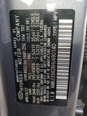 Photo 12 VIN: KM8J33A26HU480140 - HYUNDAI TUCSON 