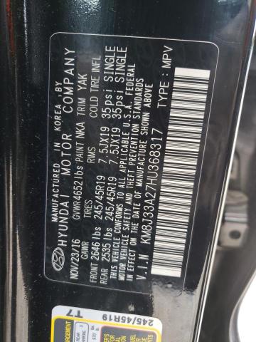 Photo 9 VIN: KM8J33A27HU368317 - HYUNDAI TUCSON LIM 