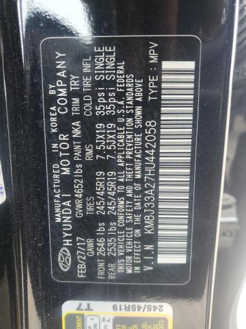 Photo 11 VIN: KM8J33A27HU442058 - HYUNDAI TUCSON LIM 