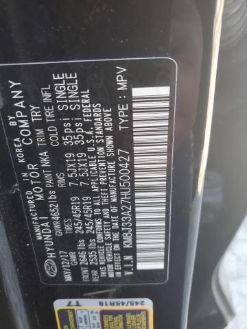 Photo 11 VIN: KM8J33A27HU500427 - HYUNDAI TUCSON 