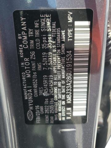 Photo 13 VIN: KM8J33A28GU191534 - HYUNDAI TUCSON LIM 