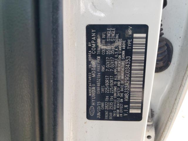 Photo 12 VIN: KM8J33A29GU034353 - HYUNDAI TUCSON LIM 