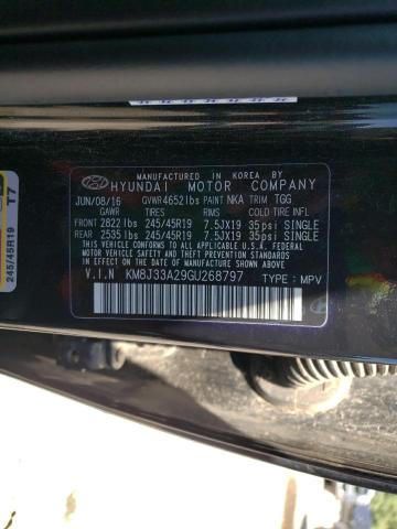 Photo 9 VIN: KM8J33A29GU268797 - HYUNDAI TUCSON LIM 