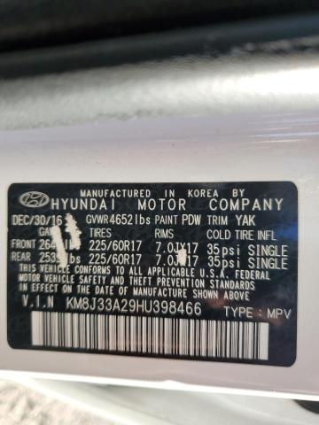 Photo 12 VIN: KM8J33A29HU398466 - HYUNDAI TUCSON 