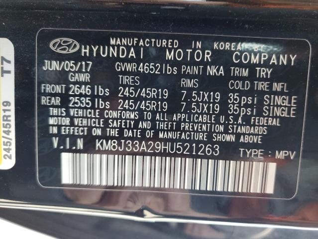 Photo 9 VIN: KM8J33A29HU521263 - HYUNDAI TUCSON LIM 