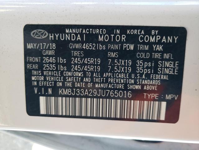 Photo 11 VIN: KM8J33A29JU765016 - HYUNDAI TUCSON VAL 