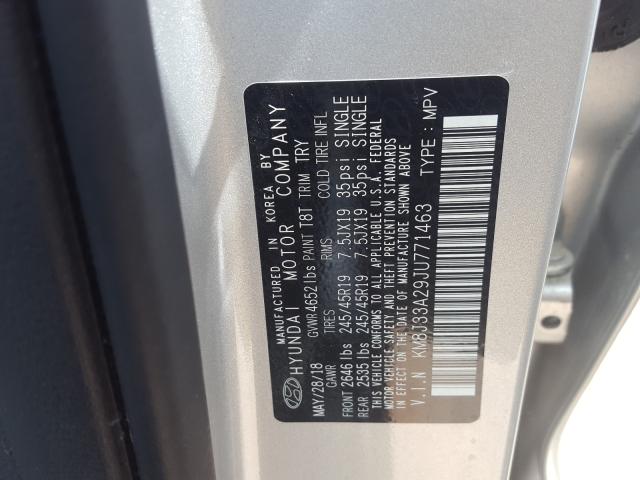 Photo 9 VIN: KM8J33A29JU771463 - HYUNDAI TUCSON 