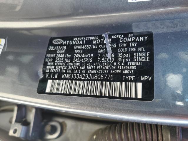 Photo 12 VIN: KM8J33A29JU806776 - HYUNDAI TUCSON 