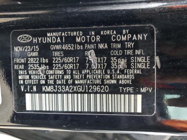 Photo 12 VIN: KM8J33A2XGU129620 - HYUNDAI TUCSON LIM 