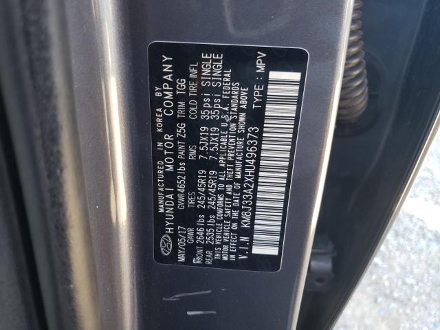 Photo 13 VIN: KM8J33A2XHU496373 - HYUNDAI TUCSON LIM 