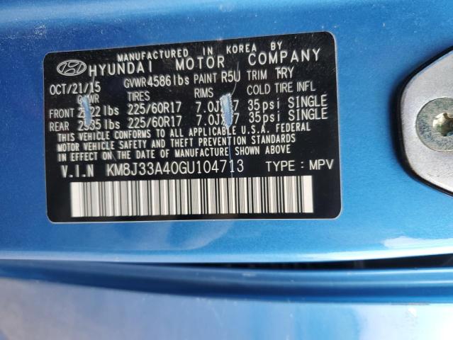 Photo 12 VIN: KM8J33A40GU104713 - HYUNDAI TUCSON LIM 