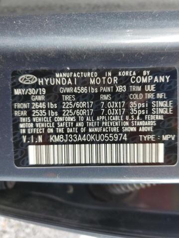 Photo 12 VIN: KM8J33A40KU055974 - HYUNDAI TUCSON LIM 