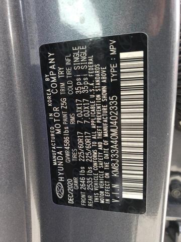 Photo 12 VIN: KM8J33A40MU402335 - HYUNDAI TUCSON LIM 