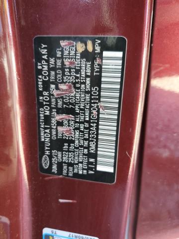 Photo 11 VIN: KM8J33A41GU041105 - HYUNDAI TUCSON LIM 