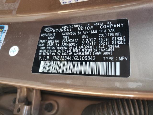 Photo 13 VIN: KM8J33A41GU106342 - HYUNDAI TUCSON LIM 