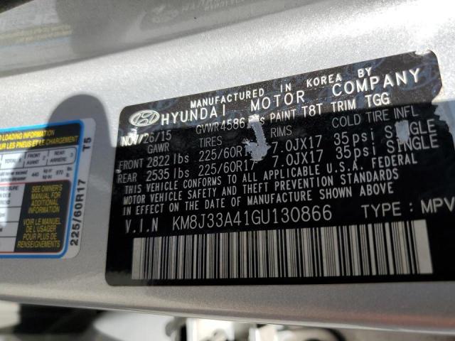 Photo 9 VIN: KM8J33A41GU130866 - HYUNDAI TUCSON LIM 