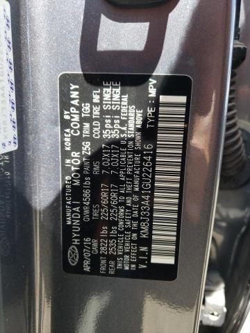 Photo 12 VIN: KM8J33A41GU226416 - HYUNDAI TUCSON LIM 