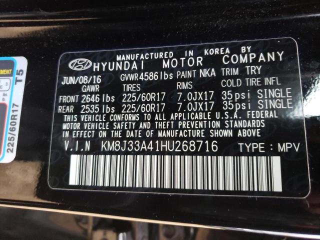 Photo 9 VIN: KM8J33A41HU268716 - HYUNDAI TUCSON LIM 