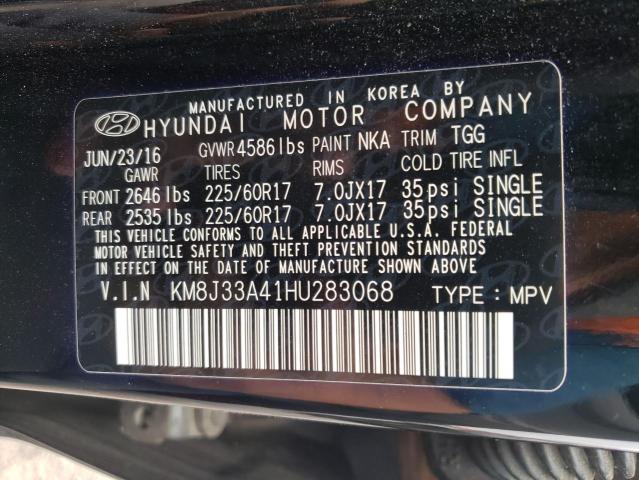 Photo 13 VIN: KM8J33A41HU283068 - HYUNDAI TUCSON 