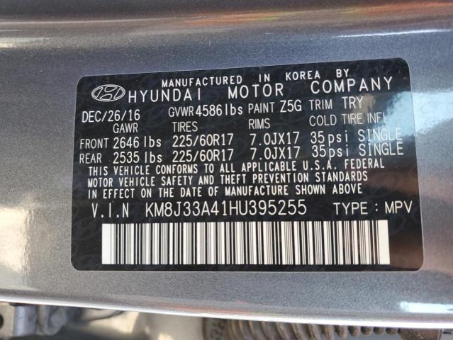 Photo 11 VIN: KM8J33A41HU395255 - HYUNDAI TUCSON LIM 