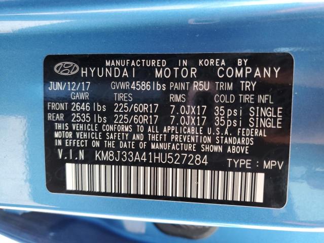 Photo 12 VIN: KM8J33A41HU527284 - HYUNDAI TUCSON LIM 