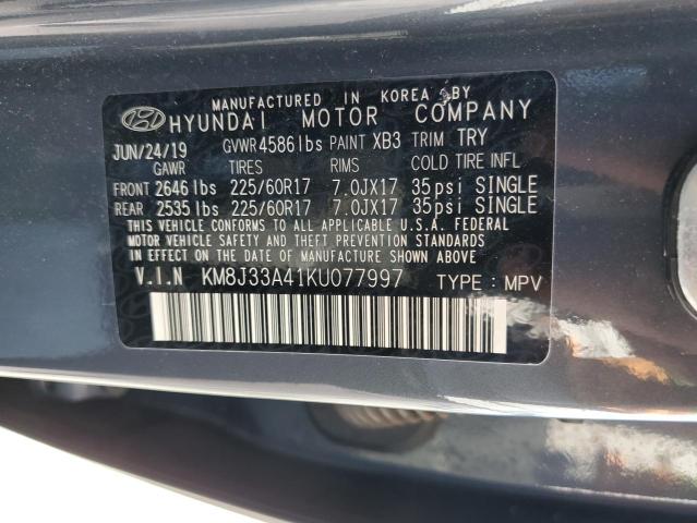 Photo 12 VIN: KM8J33A41KU077997 - HYUNDAI TUCSON LIM 