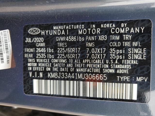 Photo 11 VIN: KM8J33A41MU306665 - HYUNDAI TUCSON LIM 