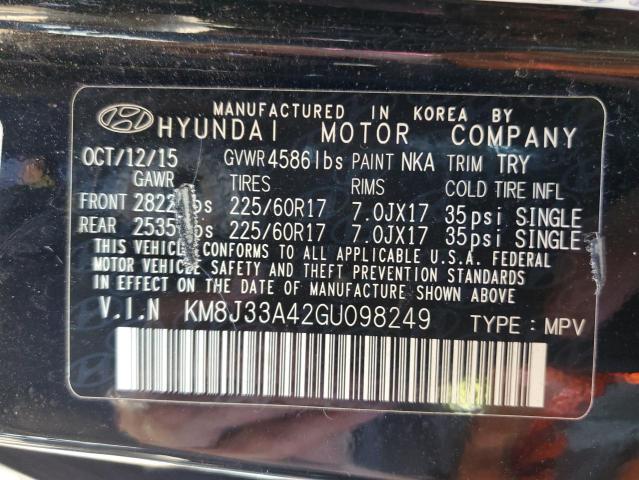 Photo 9 VIN: KM8J33A42GU098249 - HYUNDAI TUCSON LIM 