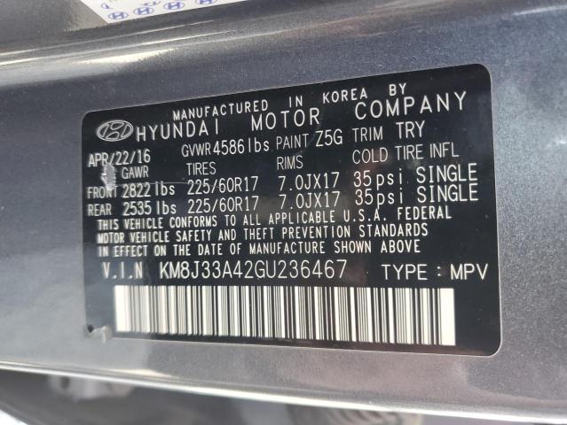 Photo 11 VIN: KM8J33A42GU236467 - HYUNDAI TUCSON 