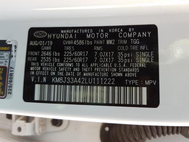 Photo 9 VIN: KM8J33A42LU111222 - HYUNDAI TUCSON LIM 