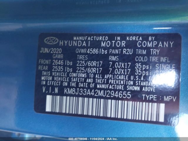 Photo 8 VIN: KM8J33A42MU294655 - HYUNDAI TUCSON 