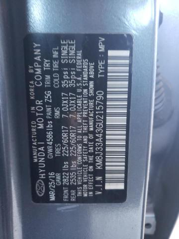 Photo 9 VIN: KM8J33A43GU215790 - HYUNDAI TUCSON LIM 