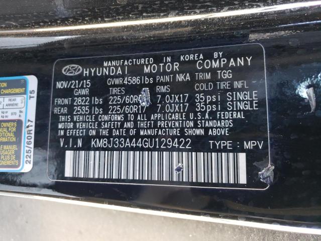 Photo 11 VIN: KM8J33A44GU129422 - HYUNDAI TUCSON 