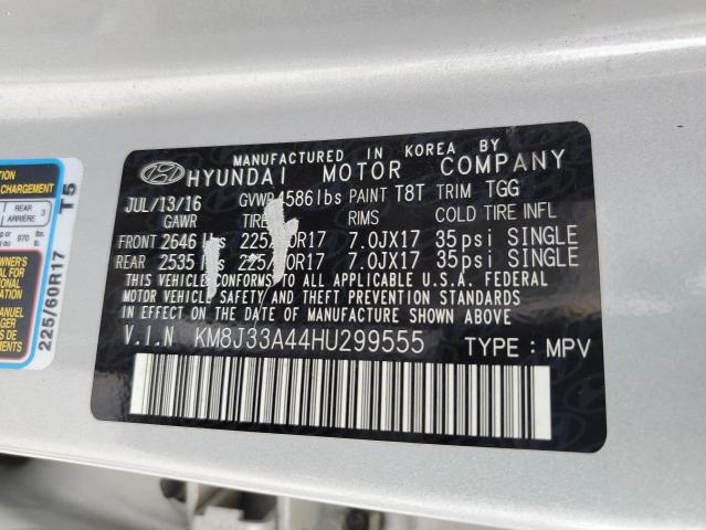 Photo 9 VIN: KM8J33A44HU299555 - HYUNDAI TUCSON LIM 