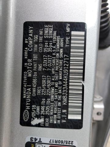 Photo 12 VIN: KM8J33A44KU912717 - HYUNDAI TUCSON LIM 