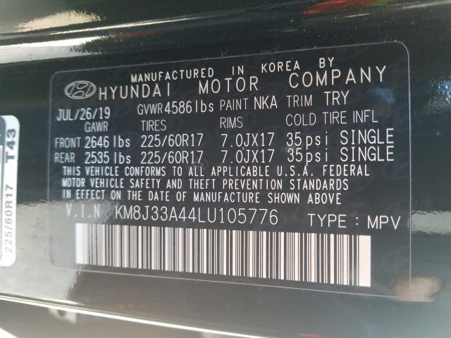 Photo 9 VIN: KM8J33A44LU105776 - HYUNDAI TUCSON LIM 