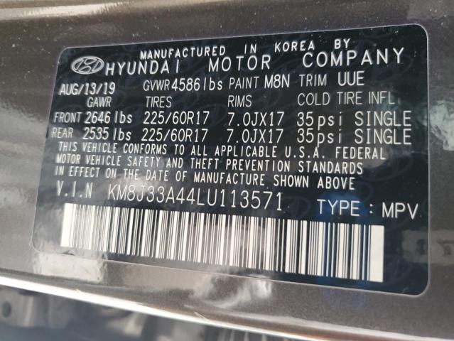 Photo 12 VIN: KM8J33A44LU113571 - HYUNDAI TUCSON 