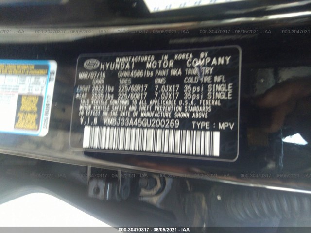 Photo 8 VIN: KM8J33A45GU200269 - HYUNDAI TUCSON 