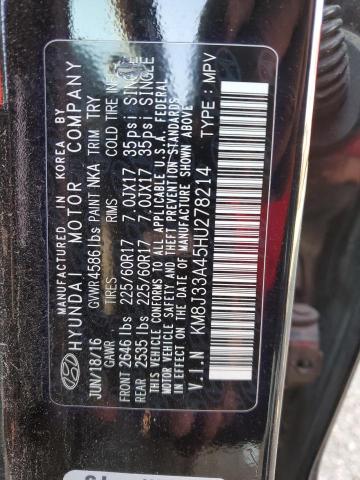 Photo 12 VIN: KM8J33A45HU278214 - HYUNDAI TUCSON LIM 